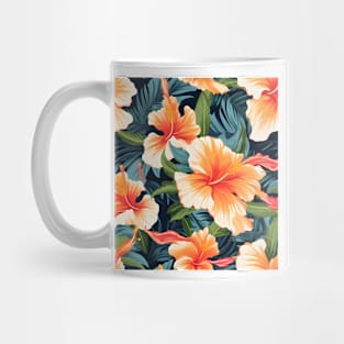 Hibiscus Flowers Pattern 10 Mug